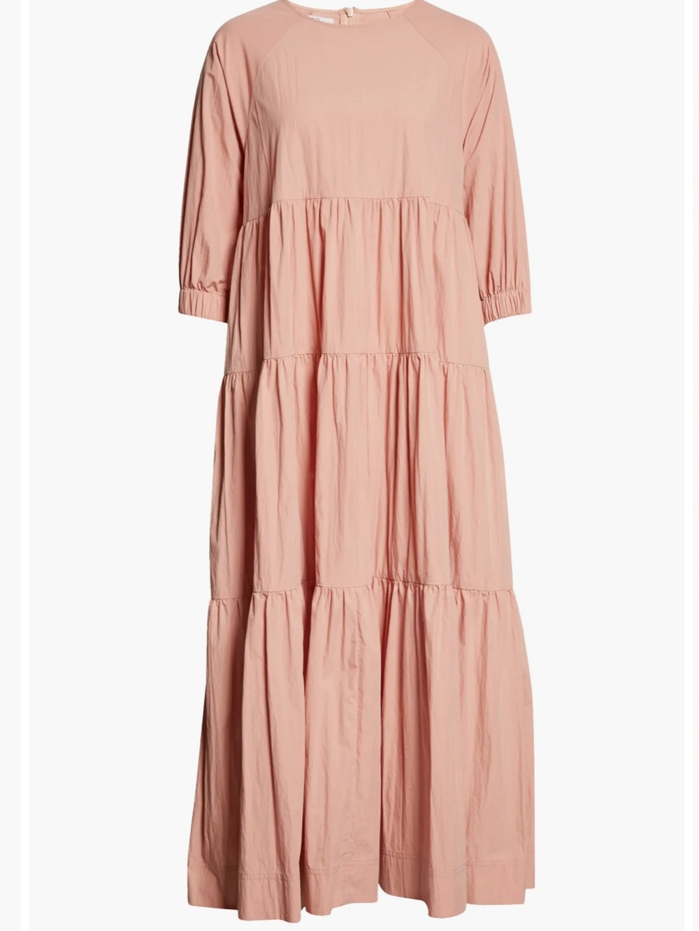 CO Essentials Tiered Casual Hampden Dress in Dusty Pink XS